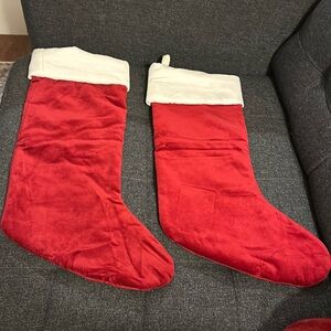 Brand new with tags pottery barn velvet stockings